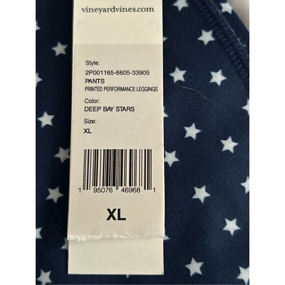Vineyard Vines Skip Monday Leggings Deep Bay Stars - Picture 2 of 3